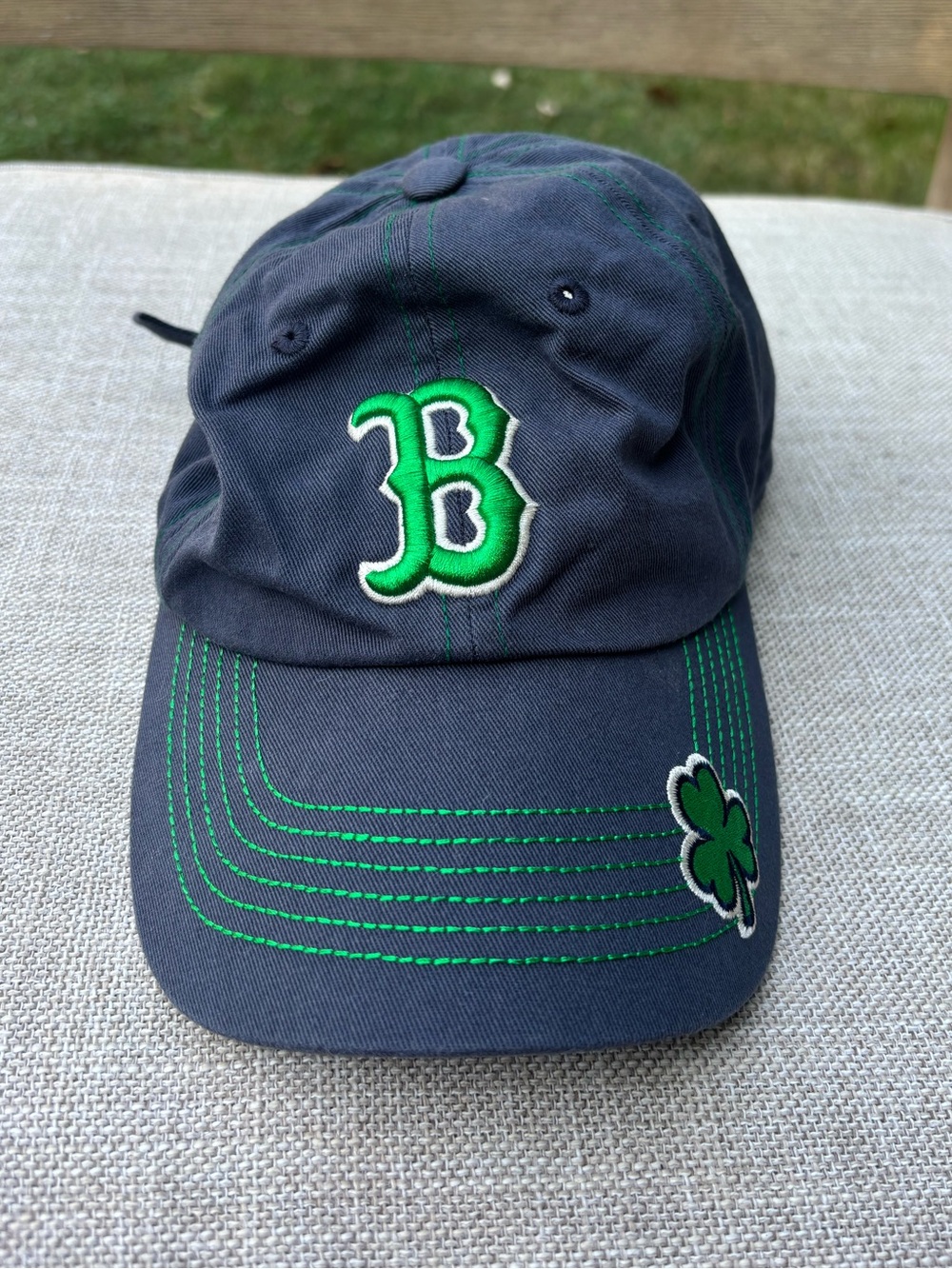 Shamrock Boston red socks saint paddies adjustable hat